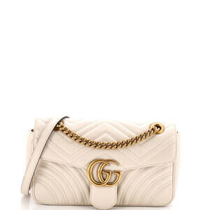Gucci Medium GG Marmont Flap Bag Matelasse Leather